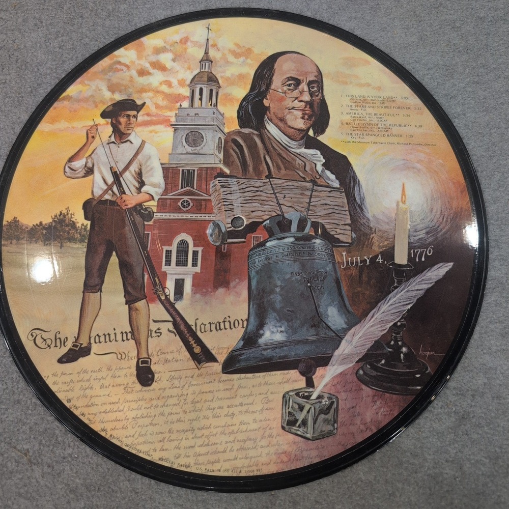 Celebration US Bicentennial Picture Disc Vinyl LP Mormon Tabernacle Choir 1976 - Picture 1 of 5